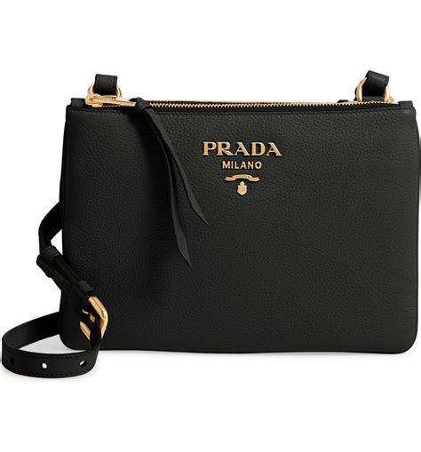 prada crossbody bag vitello daino nero